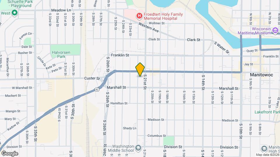 1019 S 22nd St Map and Location Details