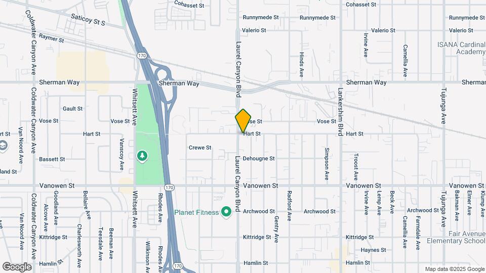 6938-6950 Laurel Canyon Blvd Map and Location Details
