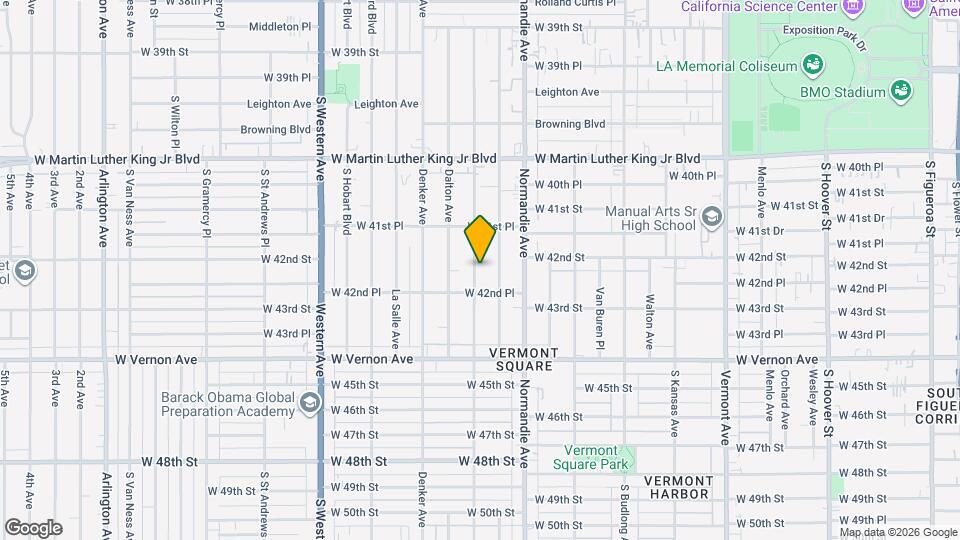 4210 Halldale Ave Map and Location Details