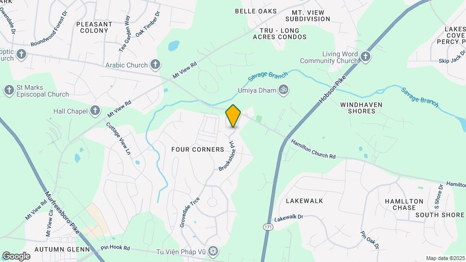 2032 Hamilton Hill Dr Map and Location Details