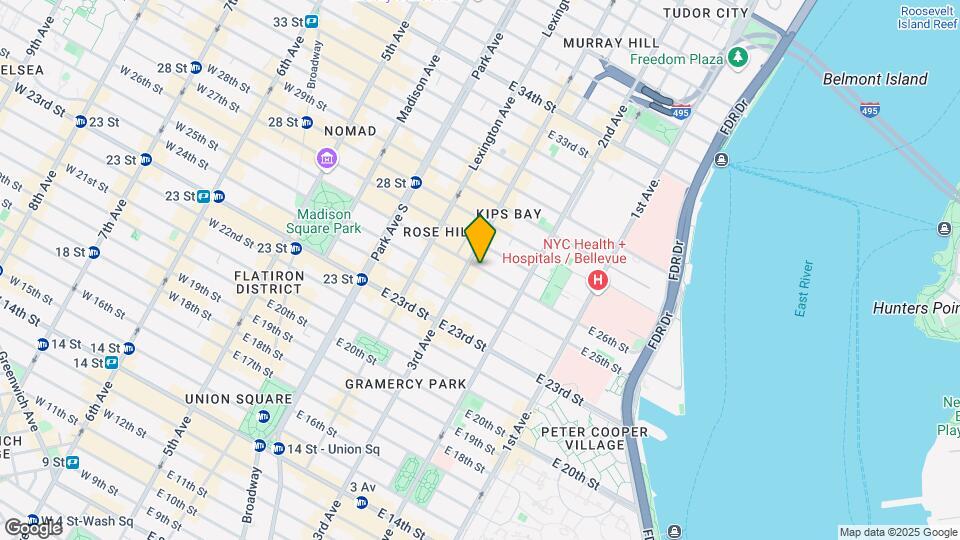 212 E 26th St Mapa y Detalles de la Ubicación