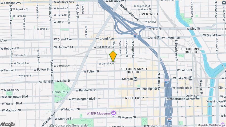 1101 W Carroll Ave Map and Location Details