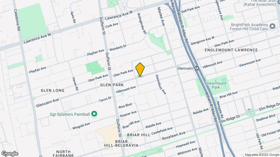 939 Glencairn Ave Map and Location Details