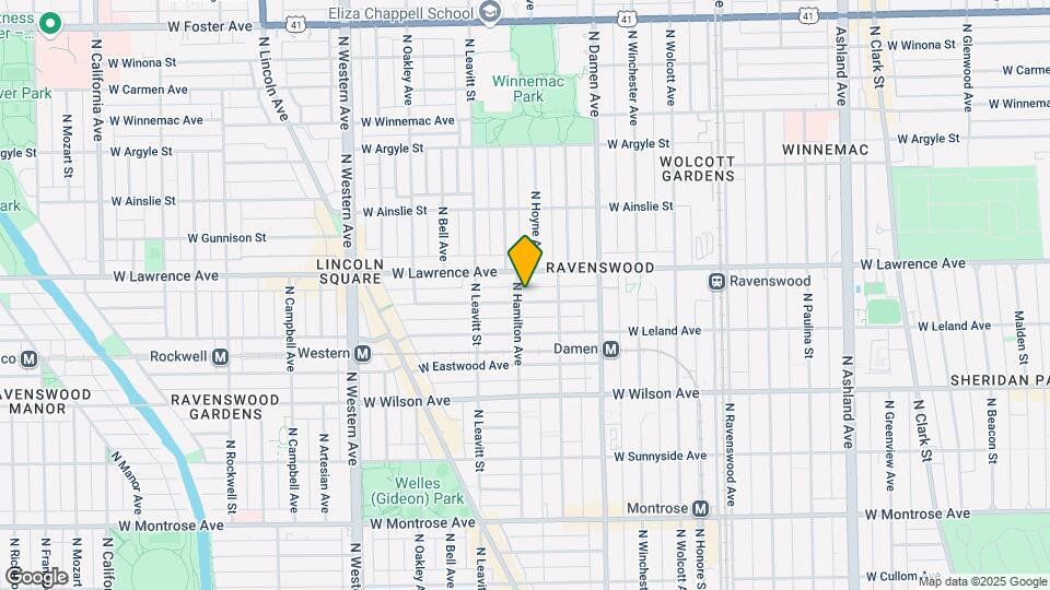 2130 W Giddings St, Unit G Mapa y Detalles de la Ubicación