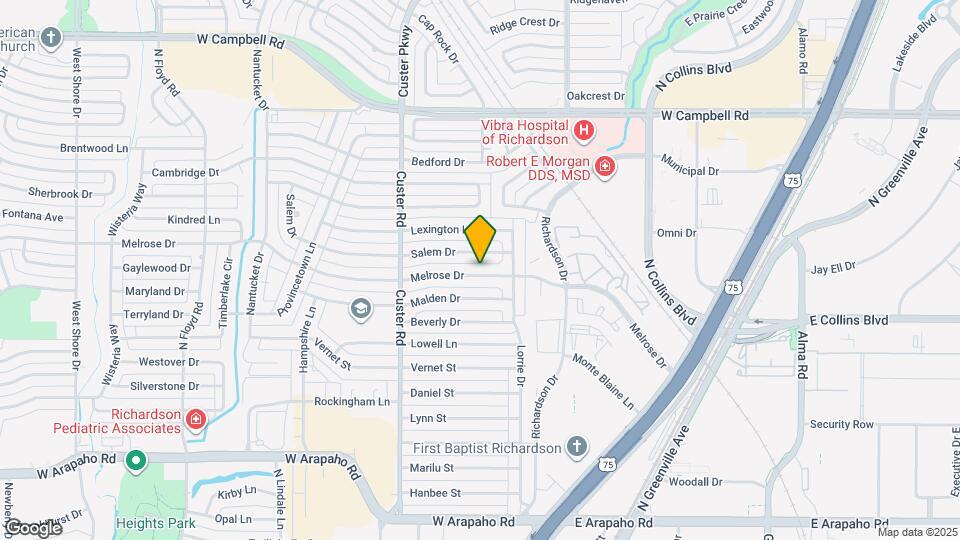 414 Melrose Dr Map and Location Details