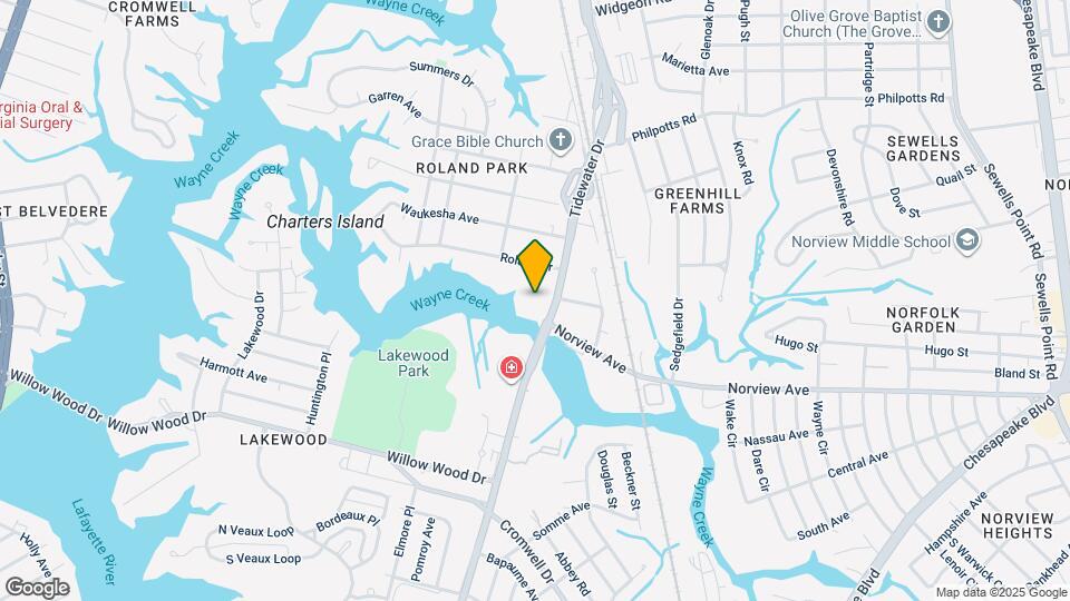 6115 Tidewater Dr Map and Location Details