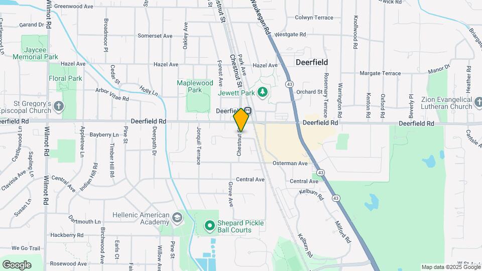 735 Chestnut St Map and Location Details