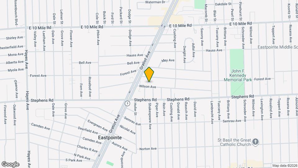 16621 Wilson Ave Map and Location Details