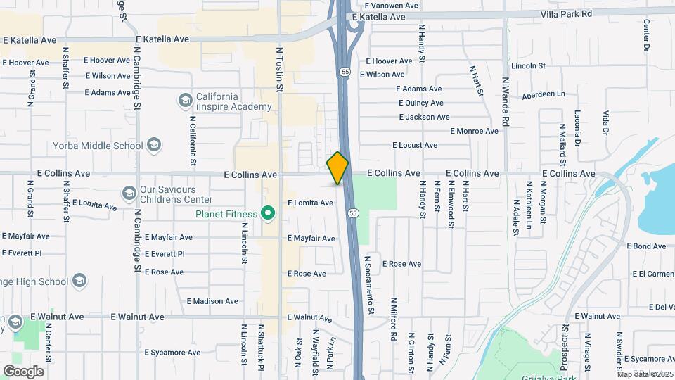 931 N Highland St Map and Location Details