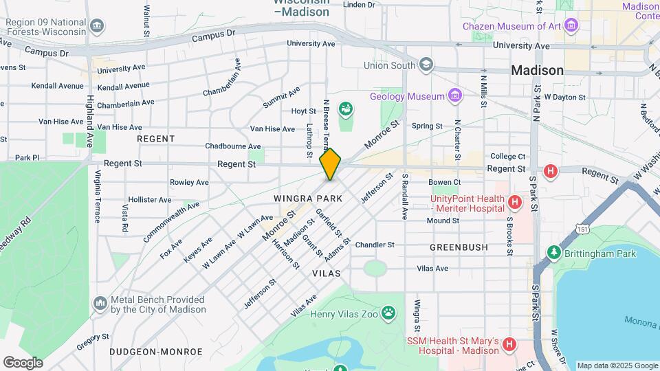 1615 Monroe St Map and Location Details