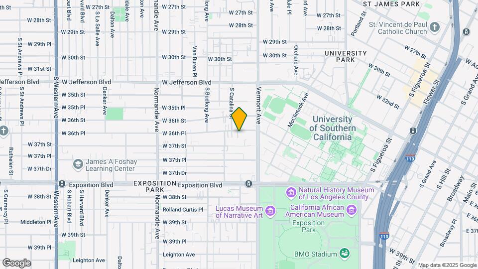 1152 W 36th Place Map and Location Details