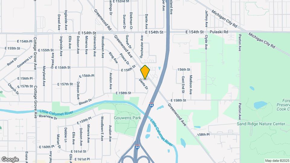 15707 Dante Dr Map and Location Details