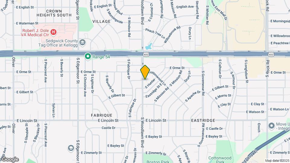 636 S Woodlawn Blvd Map and Location Details