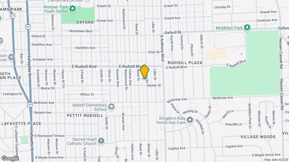 4026 Winter St Map and Location Details