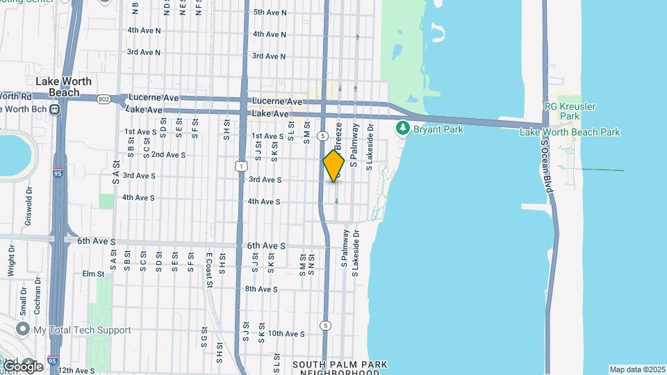 307 N Ocean Breeze Mapa y Detalles de la Ubicación