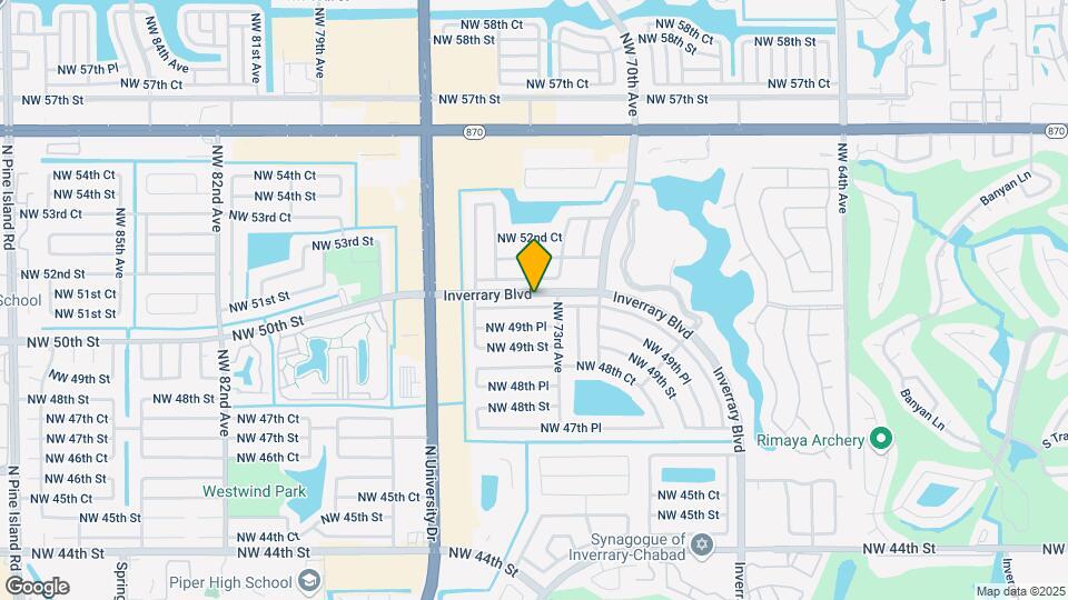 7363 NW 49th Ct Map and Location Details