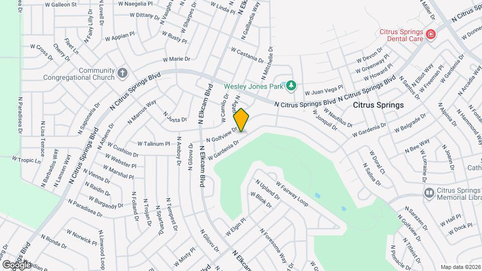 2845 W Gardenia Dr Map and Location Details