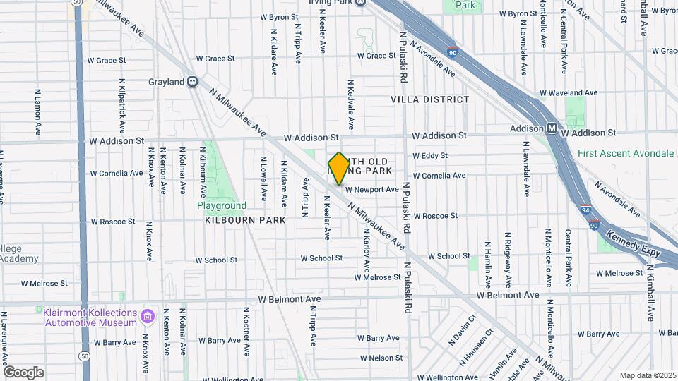 3435 N Milwaukee Ave Map and Location Details