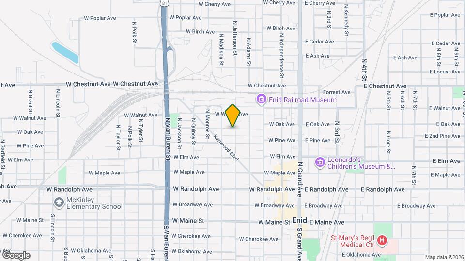 520 N Jefferson St Map and Location Details