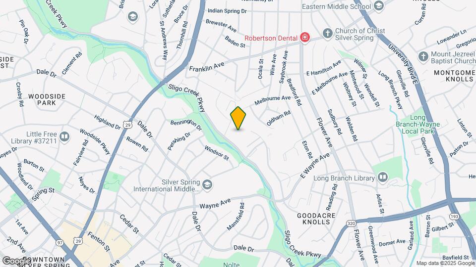 9039 Sligo Creek Pkwy Map and Location Details
