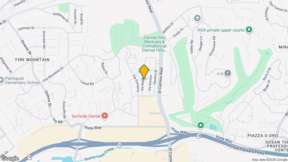 2140 Via Robles Map and Location Details