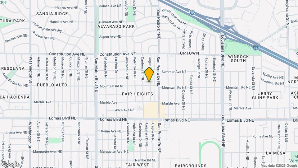 1401 Cagua Dr NE Map and Location Details