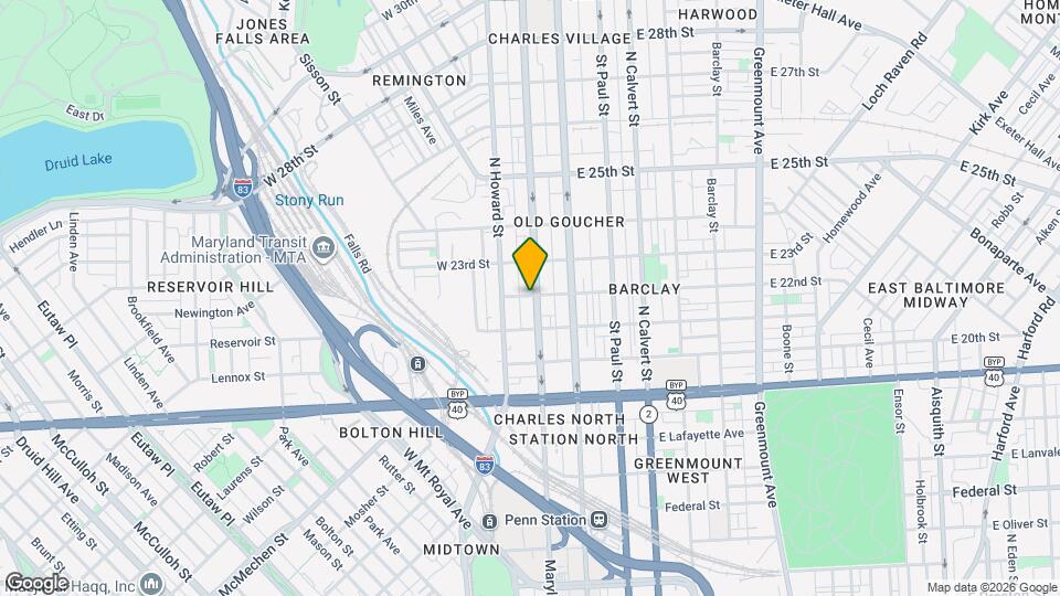 2126 Maryland Ave Map and Location Details