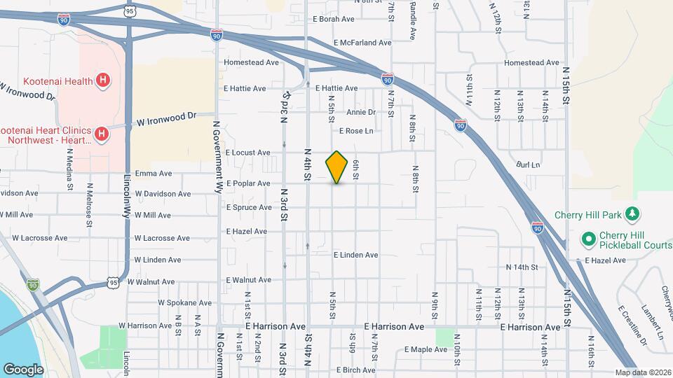 1720 N 5th St Map and Location Details