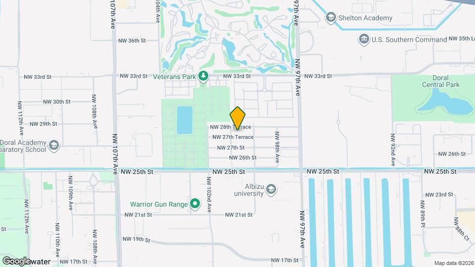 9975 NW 27th Terrace Map and Location Details