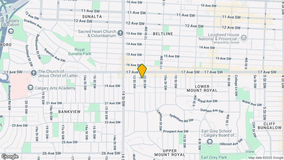 1721 12th St SW Map and Location Details