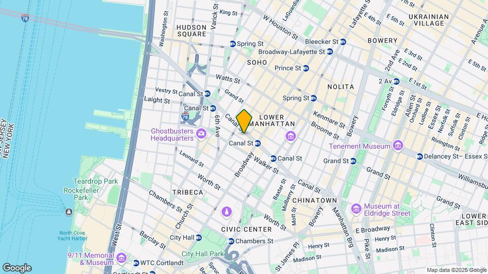 45 Lispenard St Mapa y Detalles de la Ubicación