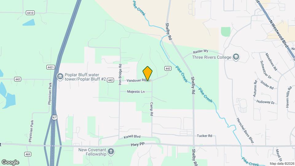 2510 Vandover Rd Map and Location Details