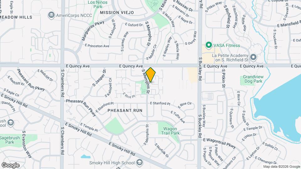 16486 E Radcliff Pl Map and Location Details