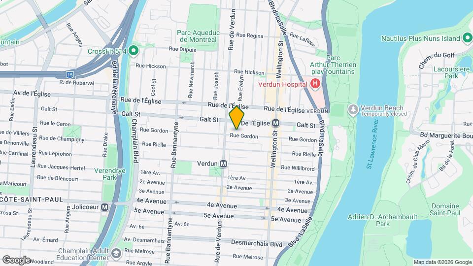 451 Gordon Rue Map and Location Details