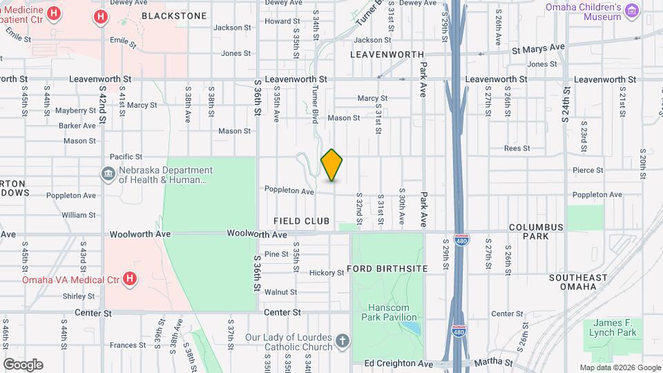 1138 S 33rd St Map and Location Details