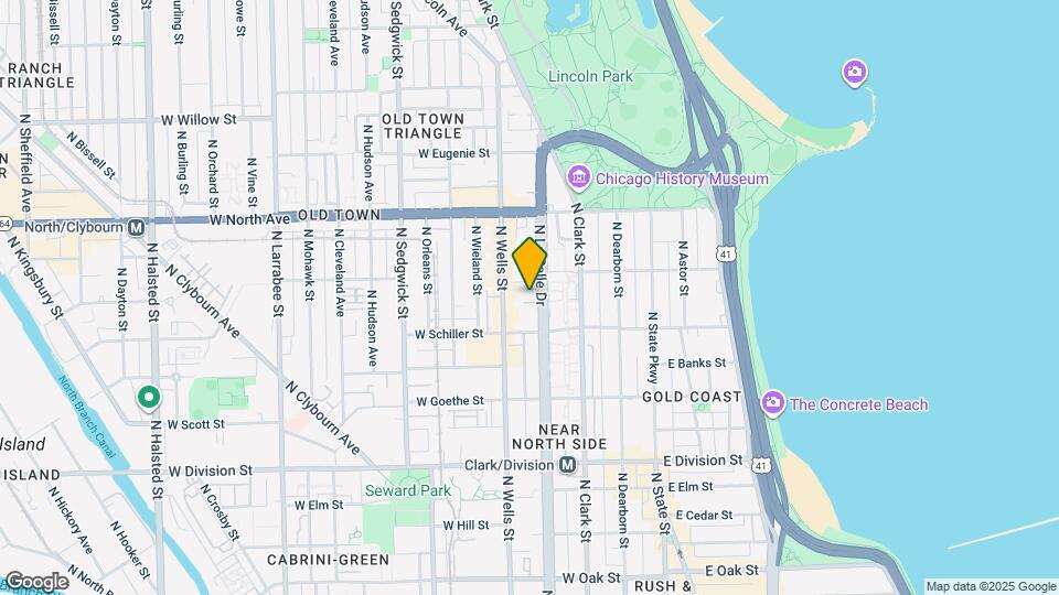1430 N La Salle Dr, Unit f1 Map and Location Details