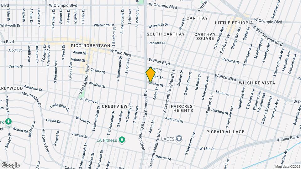 6128 Cashio St Map and Location Details