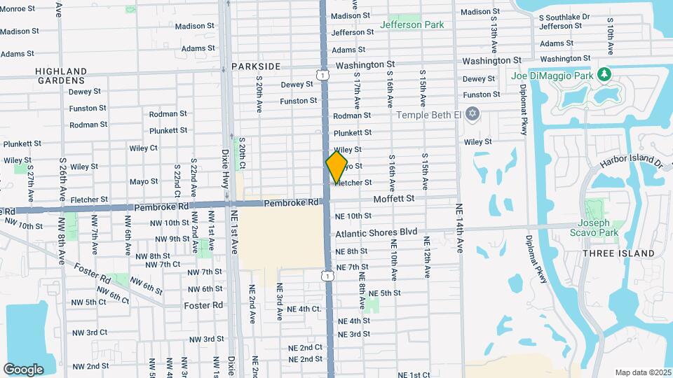 1750 Fletcher St Map and Location Details