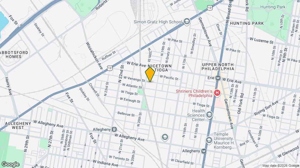 1924 W Venango St Map and Location Details