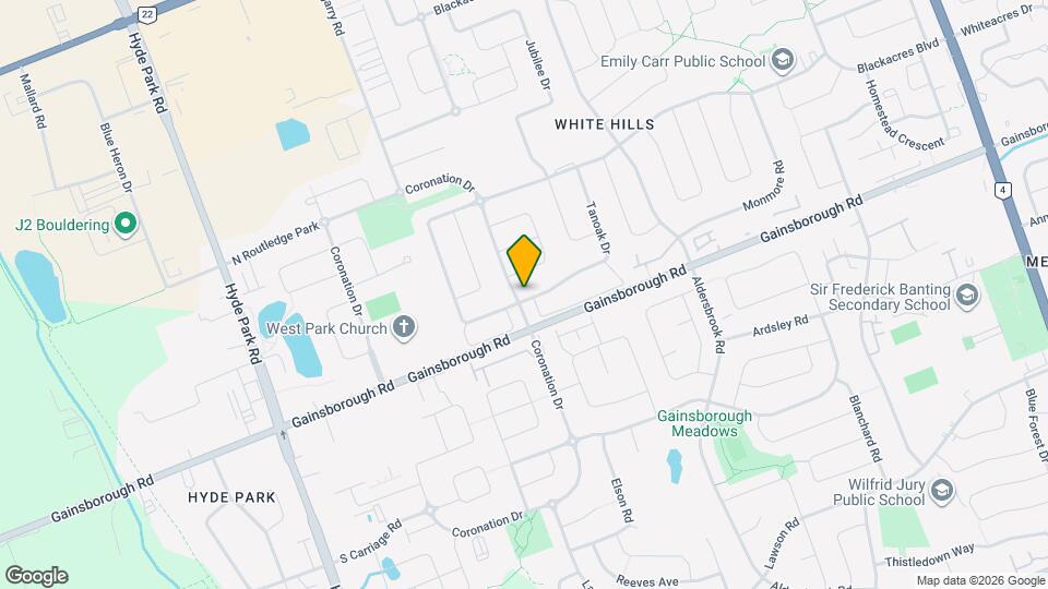 201 Tanoak Dr Map and Location Details