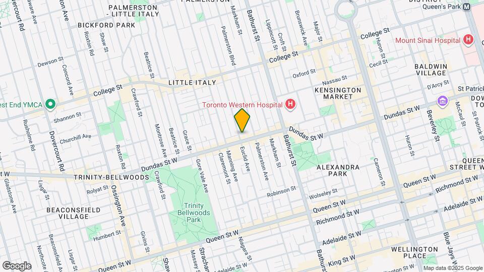 217 Euclid Ave Map and Location Details