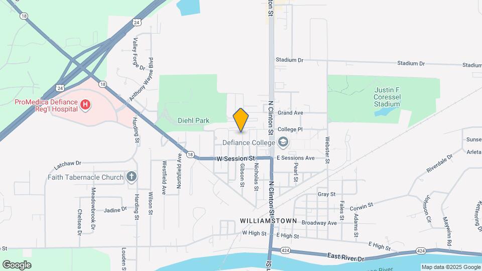 Carter & Carter East & Courtyard Apartments and Nearby Defiance