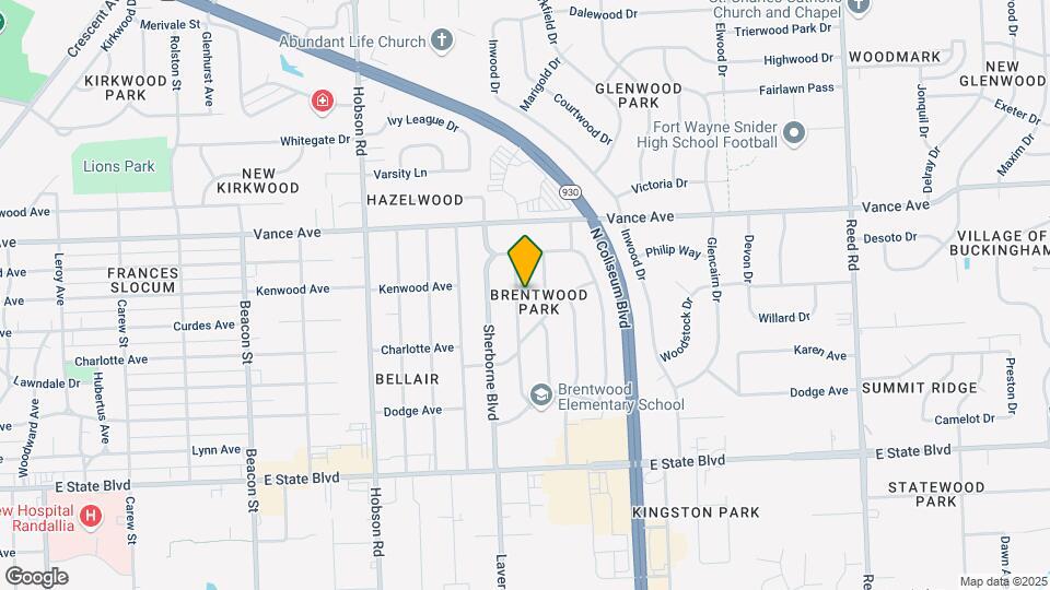 2810 Belfast Dr Map and Location Details