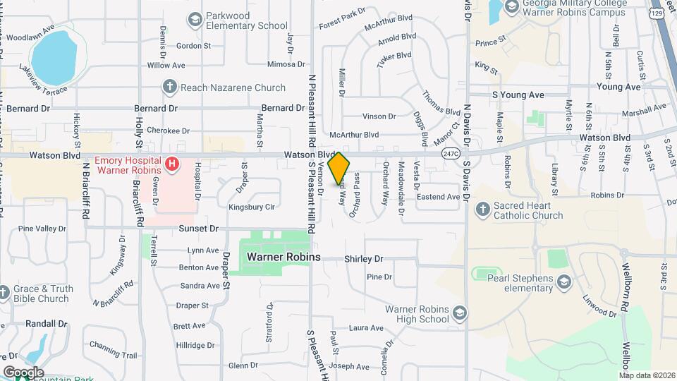 342 Orchard Way Map and Location Details