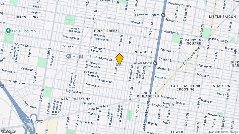1739 Pierce St Map and Location Details