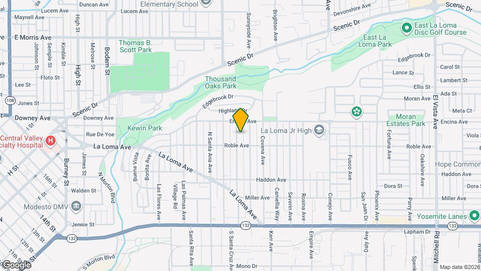 406 N Santa Cruz Ave Map and Location Details