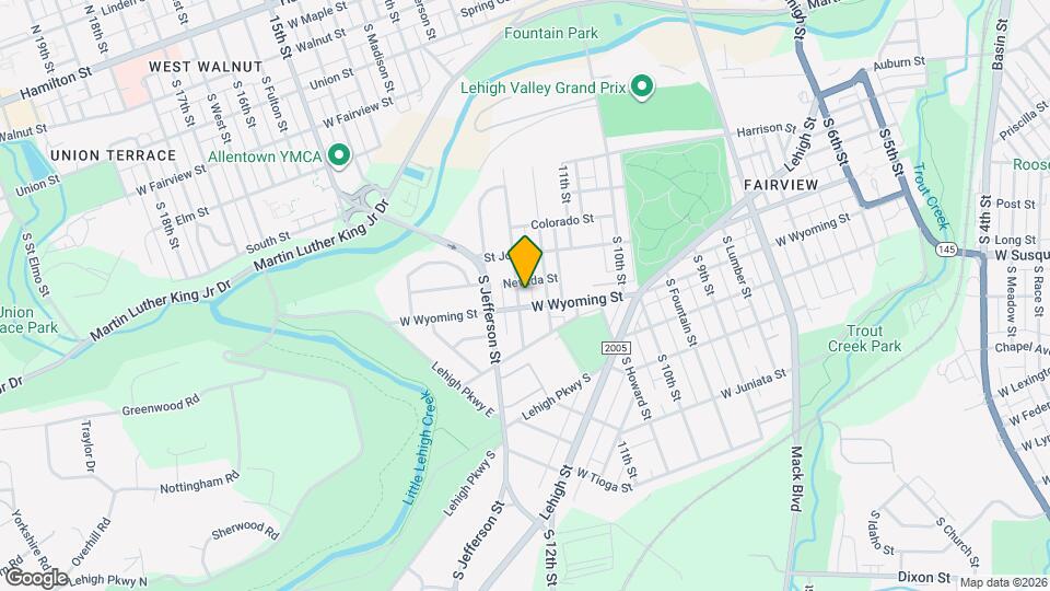 937 S 12th St Map and Location Details