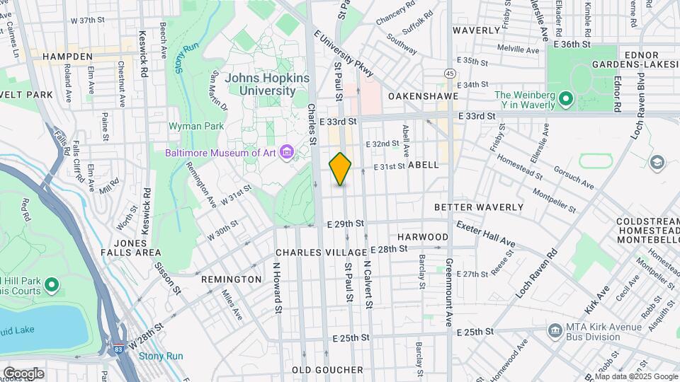 3004 St Paul St Map and Location Details