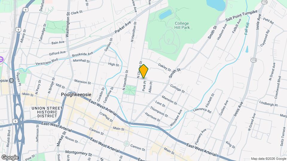 16 Park Pl Map and Location Details