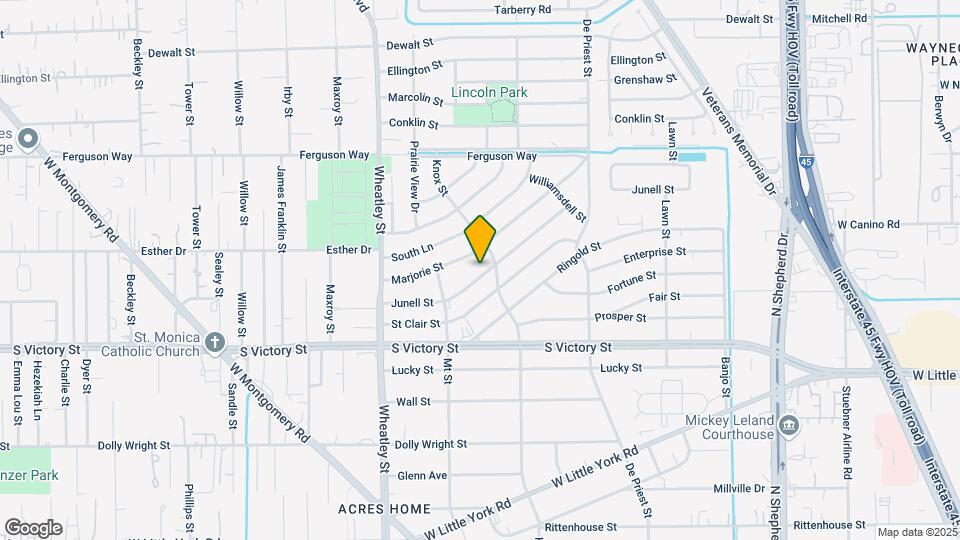 1014 Junell St Mapa y Detalles de la Ubicación